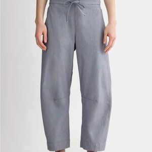Everlane Easy barrel pant pinstripe size L NWT